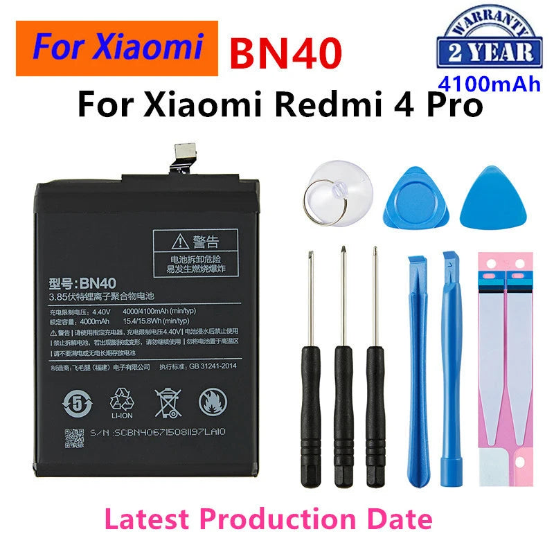 Batteria originale per telefono Xiaomi Mi Redmi Note Mix 2 3 3S 3X 4 4X 4A 4C 5 5A 5S 5X M5 6 6A 7 8 Pro Plus BN43 BN31