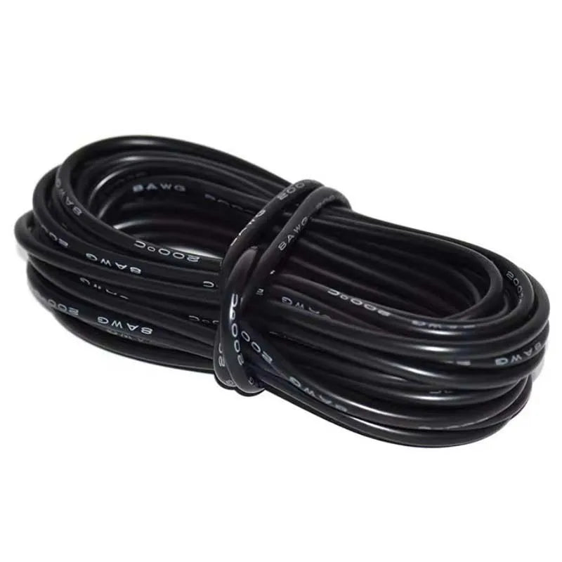 Cavo di alimentazione CA ad alta tensione 2 4 6 8 10 12 14 16 18 AWG Cavo elettrico in silicone Cavo in rame resistente al calore per inverter batteria