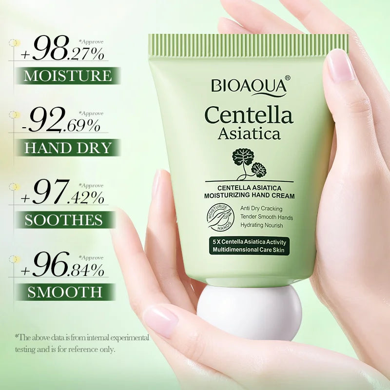BIOAQUA Asiatico Centella Crema per le mani Sbiancamento delle mani Idratante Anti rughe Anti-età Prodotti per la cura della pelle delle mani