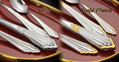 Set di 6 cucchiai da tavola da 6 cucchiai da zuppa in acciaio inossidabile Set di cucchiai da zuppa Royal 6 pezzi per cucina/casa/ristorante