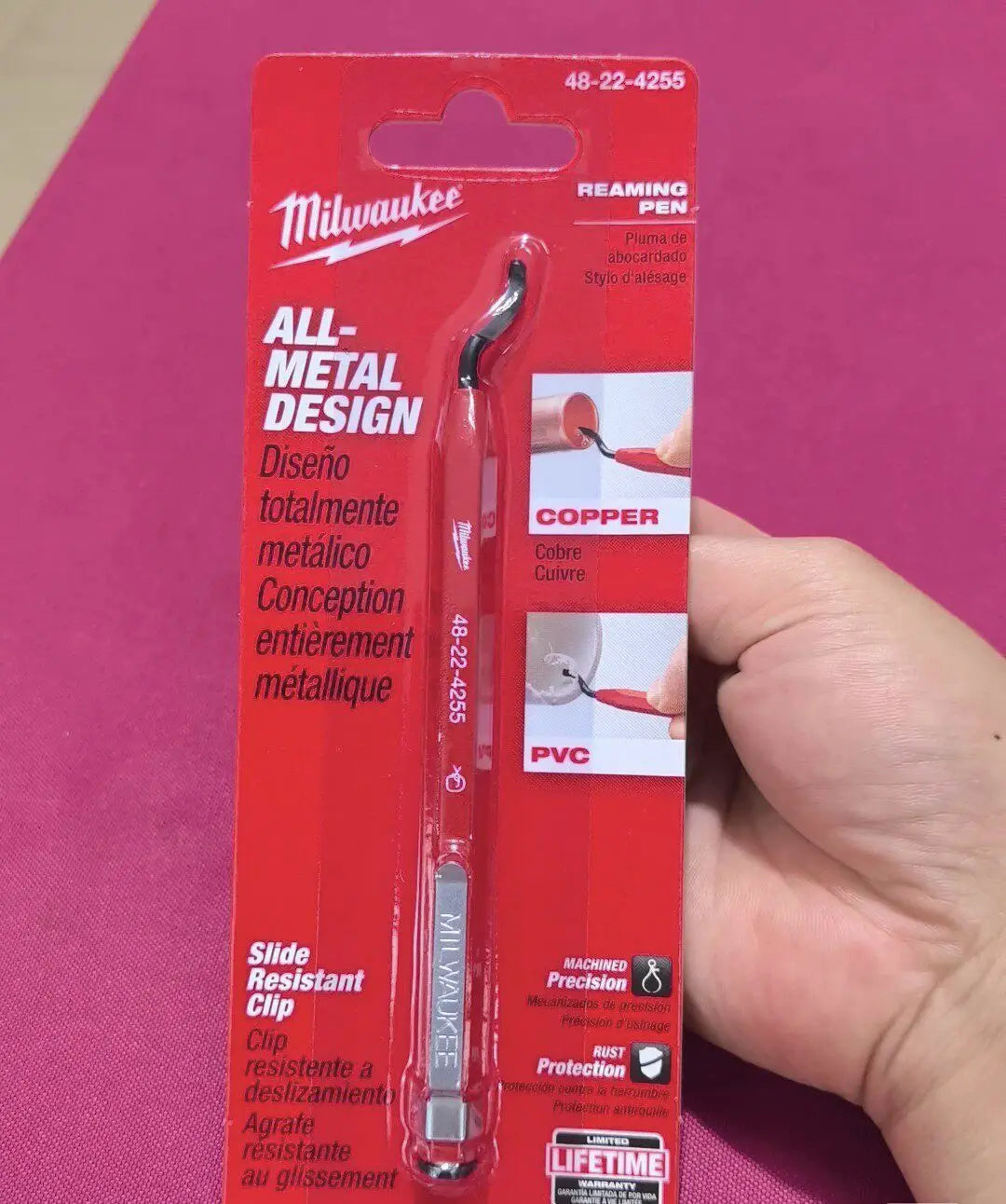 Milwaukee 48-22-4255 Penna per Alesatura Portatile, Accessorio Professionale Multifunzione per Utensili Elettrici