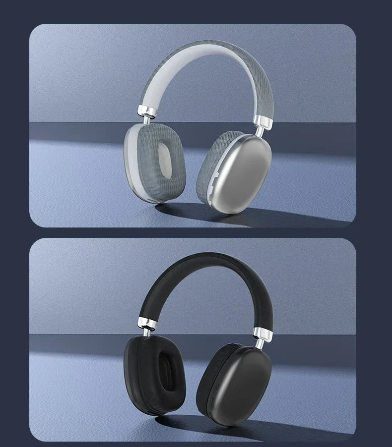 Nuove cuffie wireless Bluetooth con suono surround, ideali per il gaming, pieghevoli e portatili, con tecnologia stereo, perfette per trasmissioni in diretta, viaggi e per ascoltare musica in ambienti chiusi.