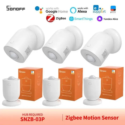SONOFF SNZB-03P SNZB 03P Zigbee Sensore di movimento Sensore di presenza umana Rilevamento più veloce in 5 secondi Scena intelligente Assistente Google Home