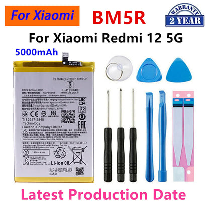 Batteria BN4A BN5W BN5Y BN6C BN71 BM68 BM5R BM5T BN5V BP59 per Xiaomi Redmi Note 7 14 15 Pro Xiaomi 13T Redmi 12 Poco X6 X7 5G