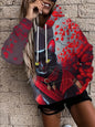 Felpe con cappuccio a tema Halloween, con stampa 3D di scheletro e teschio, abbigliamento casual da strada per donna, felpe ampie, felpe con cappuccio, top femminili, abbigliamento.