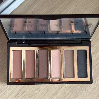 Palette Ombretti di Lusso Charlotte Tilbury, 6 Colori, 8.2g, Finitura Opaca e Perlata, Serie Colori Naturali, Cosmetici per Occhi