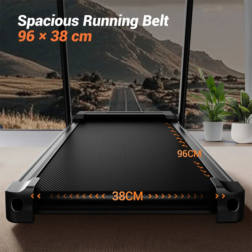 ROBORE SF20 Treadmill Pieghevole per Casa con Inclinazione del 15%, Velocità di 12 km/h, Carico Massimo di 136 kg, Motore Silenzioso Brushless da 3.0HP, Nastro da Corsa 97×40 cm, Tripla Ammortizzazione, Cuscino a 7 Strati