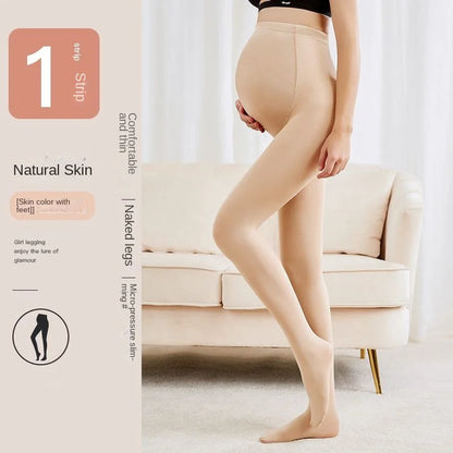 Leggings per gravidanza a vita alta Abiti premaman skinny per donne incinte Leggins lavorati a maglia con supporto per la pancia Pantaloni modellanti per il corpo