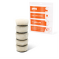 Set di tamponi in lana mini a taglio pesante con pelo lungo bianco SPTA 17mm 27mm 33mm 50mm per lucidatrice auto e detailing