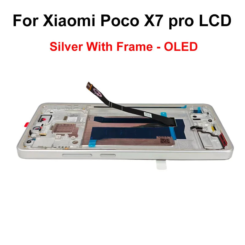 Display OLED da 6,67" per Xiaomi Poco X7 LCD 24095PCADG, display touch digitizer per Poco X7 Pro, schermo 2412DPC0AG, parti di assemblaggio