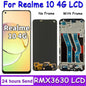 Nuovo display AMOLED da 6,4” per Oppo Realme 10 RMX3630, schermo LCD con pannello touch e digitalizzatore per Realme 10 4G.