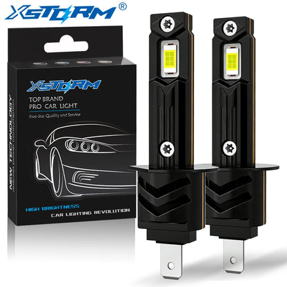 XSTORM H1 Lampadine LED 40000LM 100W Fari LED H1 Canbus con Ventola, Luci Turbo per Auto 6000K 12V Plug & Play