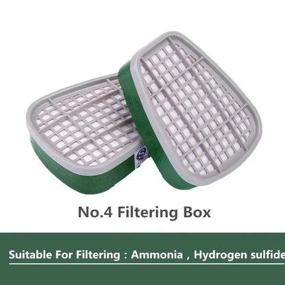 6001/6002/6004 Scatola di cartucce 5N11 Set di filtri in cotone per 3m 6200/7502/6800 Maschere antigas antipolvere Respiratore a spruzzo per verniciatura chimica