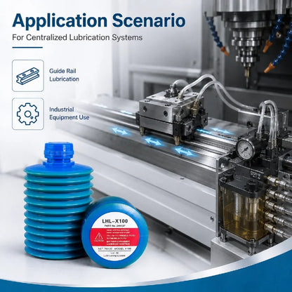 Cartuccia di Grasso LUBE LHL-X100-7 249137 per Macchine CNC, Lubrificazione Centralizzata, Guide Lineari e Viti a Ricircolo di Sfere 700CC