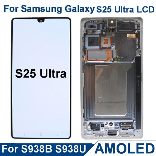 Display SUPER AMOLED S25 Ultra con Difetti per Samsung Galaxy S25 Ultra S938 SM-S938B S938U, Gruppo Schermo LCD e Touch Screen