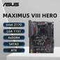 Scheda madre ASUS MAXIMUS VIII HERO, compatibile con CPU I7 6700K, 7700K, 7700, I5 6500, 7600, I3 6300, 6100, 4×DDR4 3733MHz, M.2, Z170.