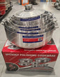 Set di 6 pentole in alluminio rinforzato, utensili da cucina di alta qualità con coperchi, pentole antiaderenti per zuppe e salse, ideali per la cucina di casa.