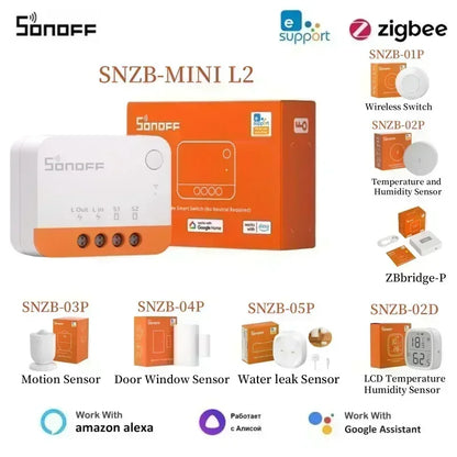 Sonoff Zbmini L2 Sonoff Zigbee Ponte Zigbee Zbminil2 Sonoff Bridge SNZB-02D SNZB-02p SNZB-04P SNZB-03P SNZB-05P SNZB-01P