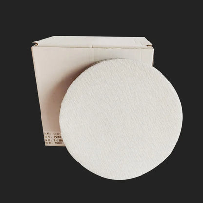 Disco abrasivo rotondo da 7 pollici (175 mm) per levigatura a secco con retro floccato, autoadesivo, per lucidatura auto