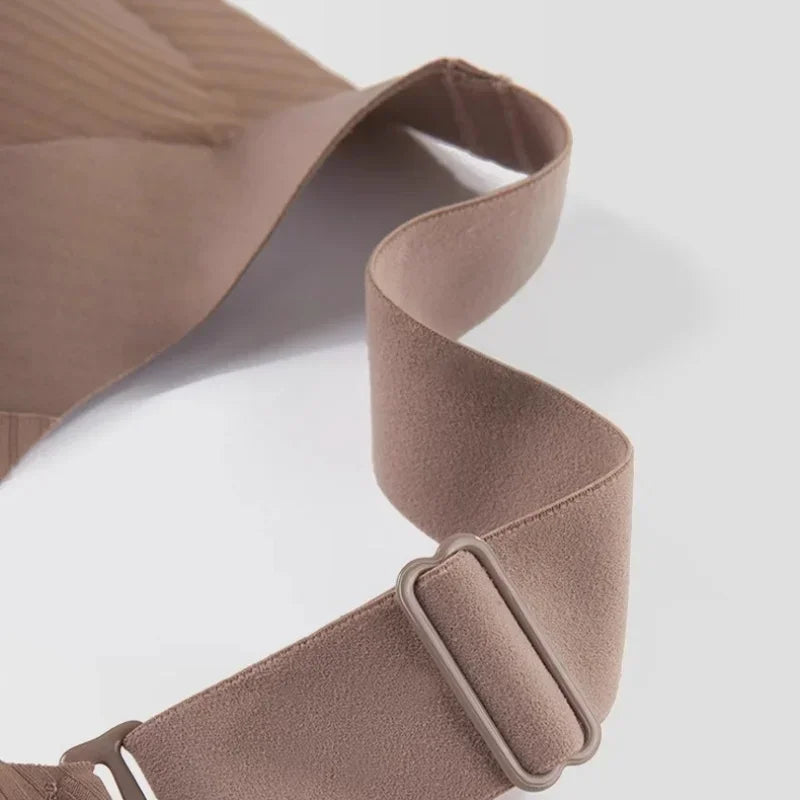 Set da 3 pezzi: reggiseno push-up da donna, senza ferretto, con effetto lifting, intimo senza cuciture, reggiseno a coste con scollo a V, taglie forti, lingerie sexy, taglie M-4XL, intimo 2028.