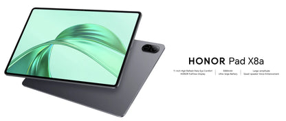 HONOR Pad X8a, Tablet Versione EU, Schermo da 11 Pollici ad Alto Refresh Rate con Protezione Occhi, Batteria da 8300mAh, Quattro Altoparlanti, Design Sottile in Metallo, Tablet Android HONOR