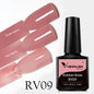 VENALISA Base in Gomma Cappotto Colore Gel per Unghie Smalto Gelatina Semi Trasparente Francese per Unghie Camouflage Soak off UV LED Gel per Unghie Smalto