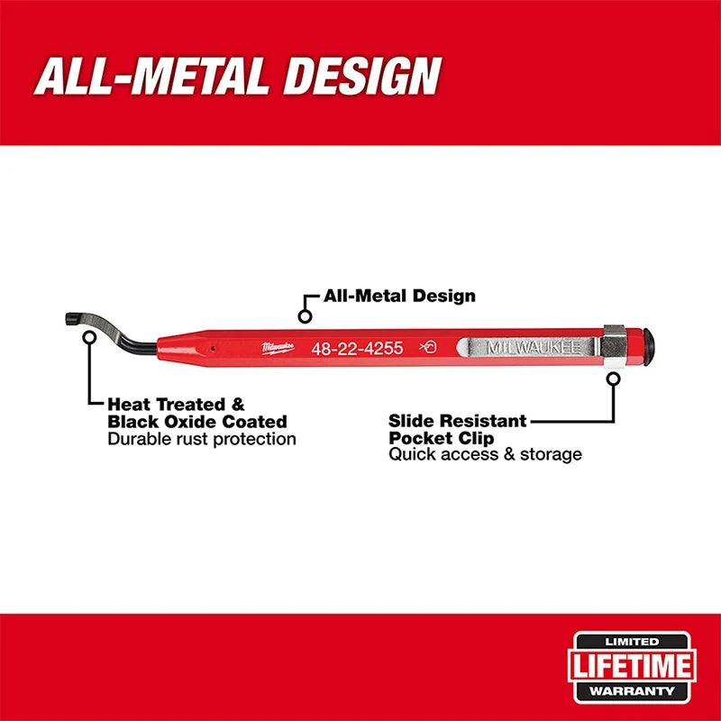 Milwaukee 48-22-4255 Penna per Alesatura Portatile, Accessorio Professionale Multifunzione per Utensili Elettrici