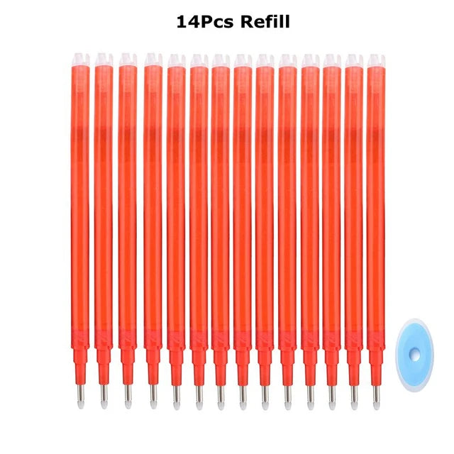 0.7mm Penna Cancellabile Magica Presse Penna Gel Set 8 Colori Cancellabile Asta di Ricarica Inchiostro Gel Cancelleria Penne Retrattili Maniglia Lavabile Asta