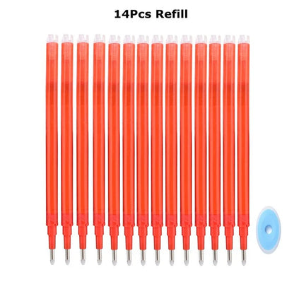 0.7mm Penna Cancellabile Magica Presse Penna Gel Set 8 Colori Cancellabile Asta di Ricarica Inchiostro Gel Cancelleria Penne Retrattili Maniglia Lavabile Asta