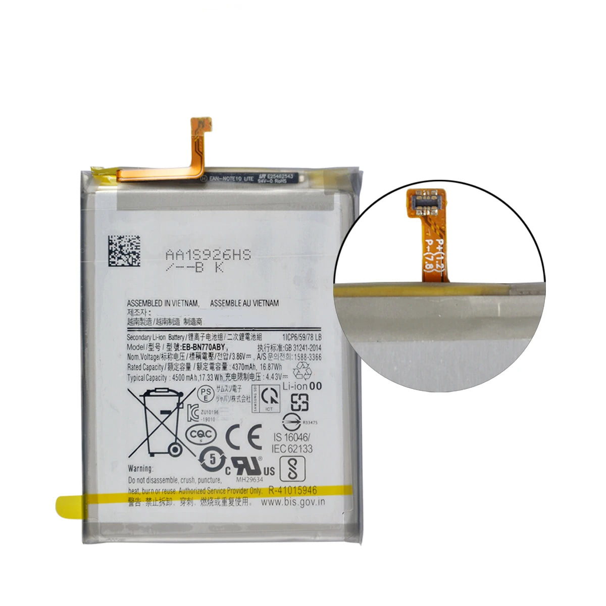 Batteria EB-BN970ABU BN920ABE BN965ABU BN920 BN950 per Samsung Galaxy Note X 5G/Note 10 Lite/Note 9 8 7 Note FE/Note 5