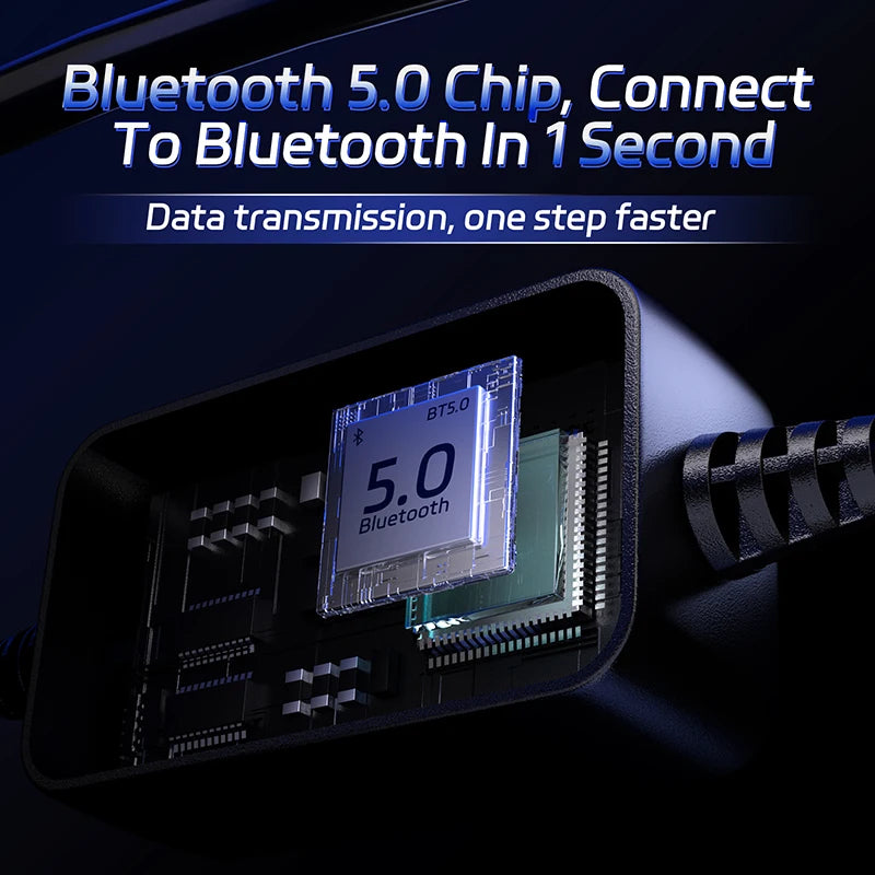 KONNWEI BK300 Tester Bluetooth per Batterie Auto 6V/12V/24V con App Mobile per Auto, Camper, Moto, Camion e Barche