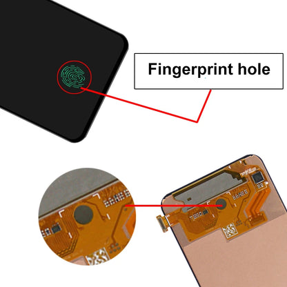 Display LCD Super AMOLED per Samsung A80 A805 A805F, gruppo digitalizzatore touchscreen con sensore di impronte digitali per Samsung A90 LCD