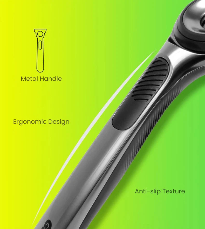 Gillette Labs Razor Aurora Series Flexdisc Rasoio da barba con lama a induzione a 5 strati per uomo con supporto