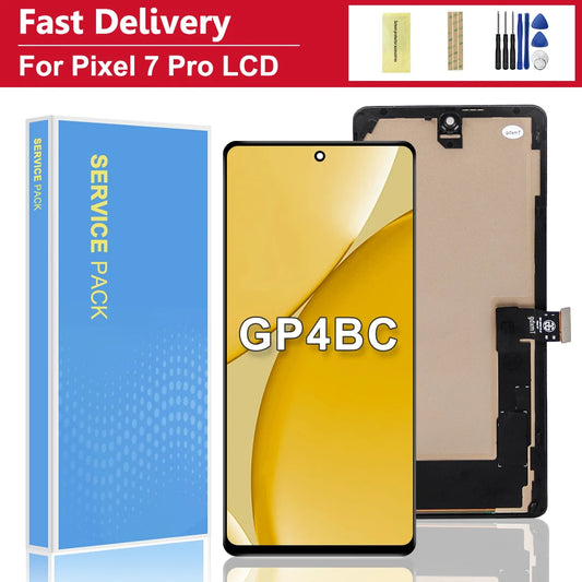 Display LCD e Touch Screen di Ricambio per Google Pixel 7 Pro Compatibile con i Modelli GP4BC GE2AE - Ricambi per Telefoni Cellulari