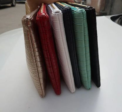 Borsa Clutch da Donna in Pelle PU Effetto Coccodrillo, Pochette da Sera a Busta, Nuova Collezione 2026, Borsa a Mano Femminile, Pochette da Donna