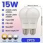Confezione da 1-10 Lampadine LED 15W 120V 220V 3000K 4000K 6000K Luce Diurna CRI80 Senza Sfarfallio per Illuminazione Domestica Camera da Letto