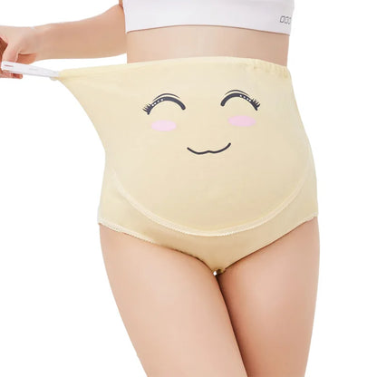 Mutandine di cotone per la biancheria intima di maternità incinta Mutandine vestiti per le donne incinte Slip di gravidanza Intimo di maternità a vita alta