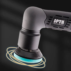 Lucidatrice per Auto Portatile SPTA 2.0 Ah a Batteria, Mini Macchina RO/DA con Tamponi da 1/2/3 Pollici per Dettaglio Auto, Ceratura e Lucidatura