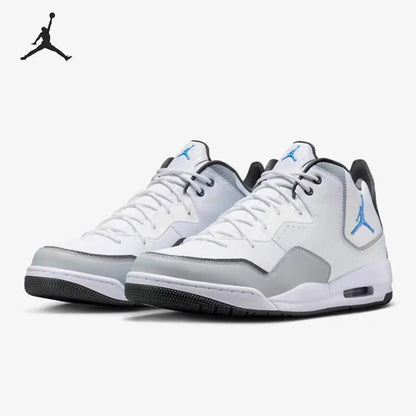 Sneakers Nike bianche e grigie, modello medio, con dettagli patchwork, dal design semplice ed elegante, dotate di suola ammortizzata, perfette per un look casual alla moda. IF0848-141