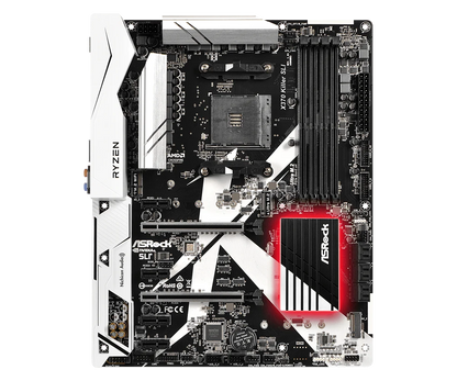 Scheda madre ASRock X370 KILLER SLI, socket AM4, chipset X370, supporto DDR4 fino a 64 GB, PCI-E 3.0, USB 3.0, 2 slot M.2, formato ATX, compatibile con CPU AMD Ryzen 5800, 1700X, 4700GE.