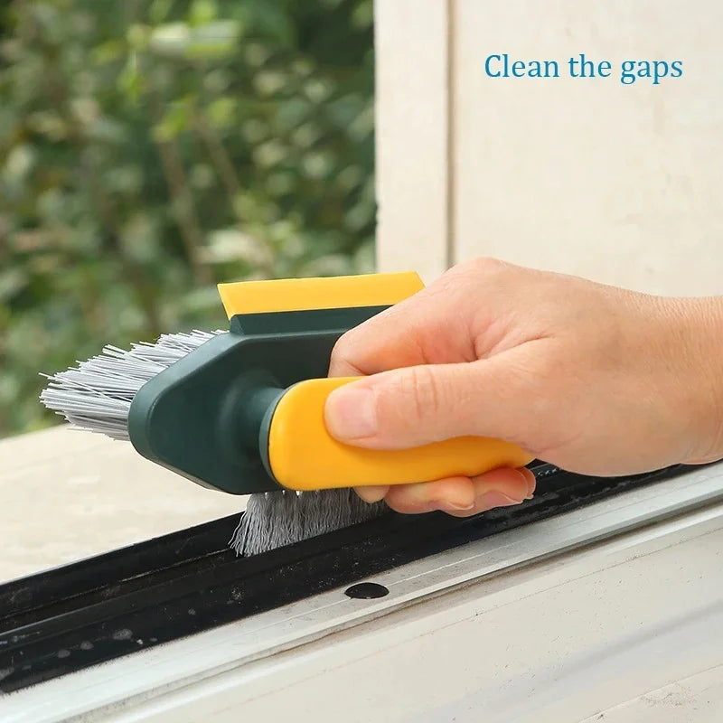 Spazzola per fessure, raschietto per pulizia profonda, strumento per la pulizia di fughe, pavimenti, angoli del bagno, WC, piastrelle, utensile per la casa