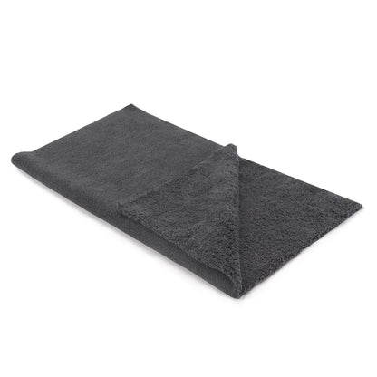 SPTA 1Pc Nero Senza bordi Asciugamano per dettagli automatici 320GSM Panno per pulizia in microfibra a doppio strato per tutti gli usi per autolavaggio