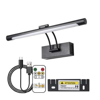 SEEDIQ Lampada da parete a LED ricaricabile in bronzo 4400mAh Batteria a lunga durata 40CM Luce per immagini wireless con telecomando per opere d'arte