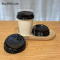 100/200 pezzi bicchieri di carta usa e getta 250ml bicchieri di carta tinta unita tazza di caffè tazza di latte tazza di carta per forniture per feste calde