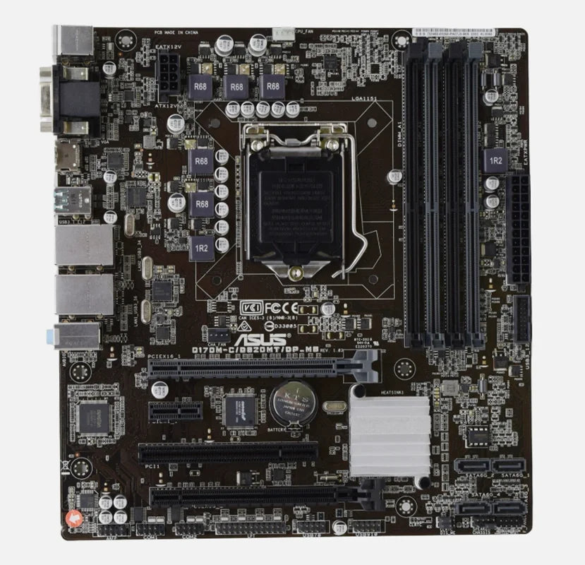    Scheda madre ASUS Q170M-C Intel Q170 LGA1151 DDR4 Q170M-C/D820MT/DP_MB supporta CPU 6100 6400 6500 6320 mAT