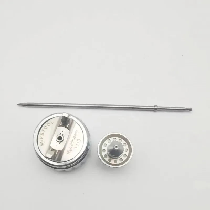 Pistola a spruzzo TE20 T110 Kit ugelli 1,3 mm/1,8 mm Tappo pistola per vernice Ugello Ago in tre pezzi