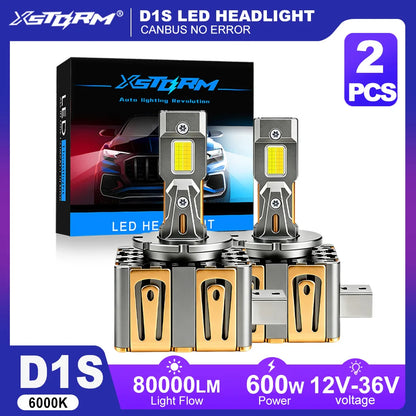 Fari LED XSTORM D1S D3S Canbus Xenon 80000LM 600W D1R D3R Lampadine LED HID 1:1 per Auto 6000K 4300K 12V 36V