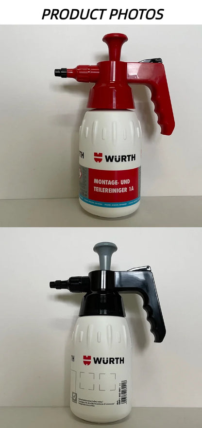 Wurth Flacone Spray a Pressione Vuoto da 1L 0891503001 0891503002, Flacone Spray a Pompa Resistente ai Solventi per Pulitore Freni