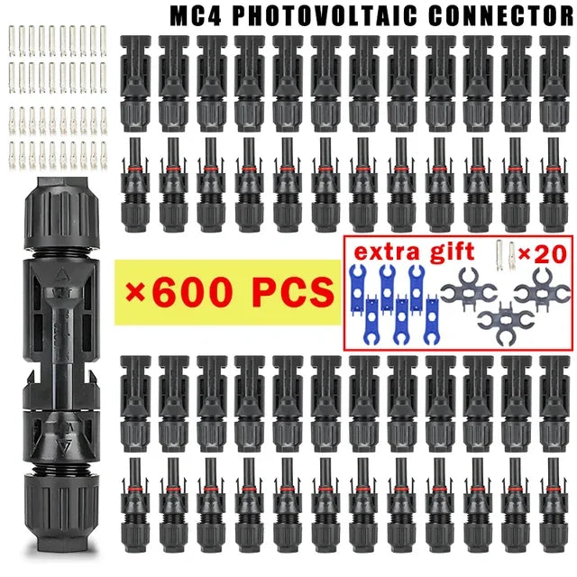 600/400/200/100/40/20/10 pezzi Kit connettori solari fotovoltaici 1000V 30A Connettori Solor da pannello per cavo fotovoltaico/MC 2,5/4/6mm2