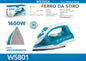 Ferro da stiro elettrico a vapore WETECH, serie W5801‑W5806, potenza massima 1200‑2200W, ideale per la stiratura dei capi, con funzione di autopulizia, controllo del vapore regolabile, piastra in acciaio/ceramica/antisciv